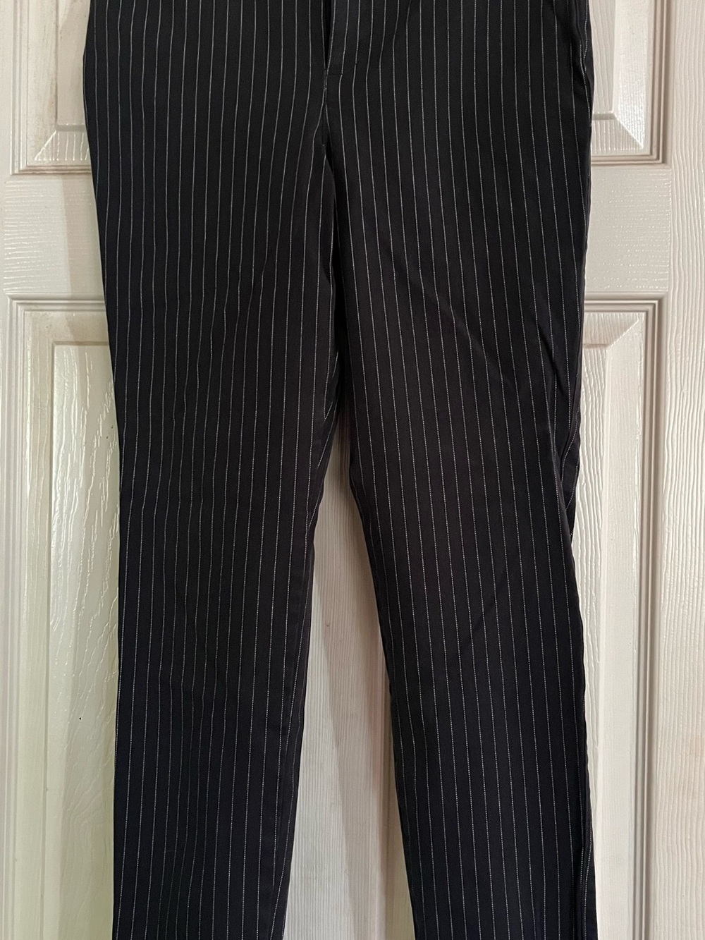 Old Navy Black Pinstripe Skinny Dress Pants